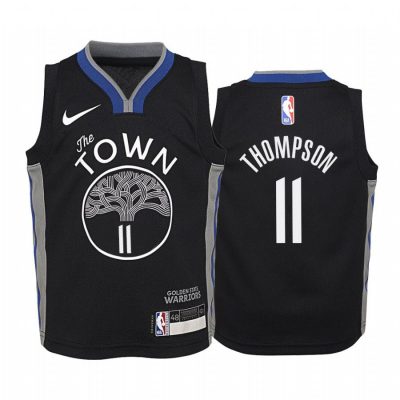 Youth Golden State Warriors Klay Thompson #11 City Black Jersey