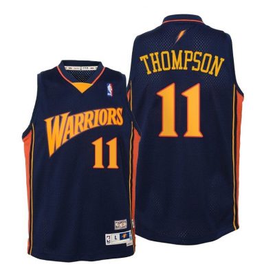 Youth Golden State Warriors Klay Thompson Kids We Believe Retro Navy Jersey