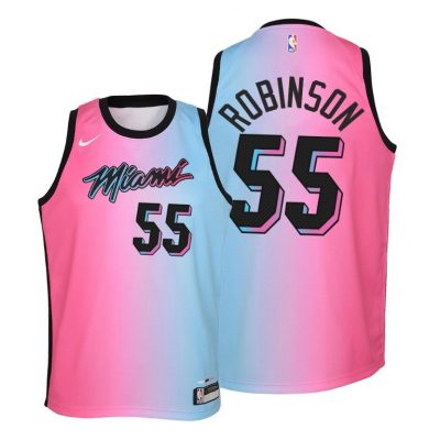Youth Heat Duncan Robinson #55 City 2020-21 Blue Pink Jersey