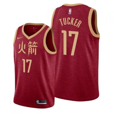 Youth Houston Rockets 2018-19 P.J. Tucker #17 City Edition Red Jersey