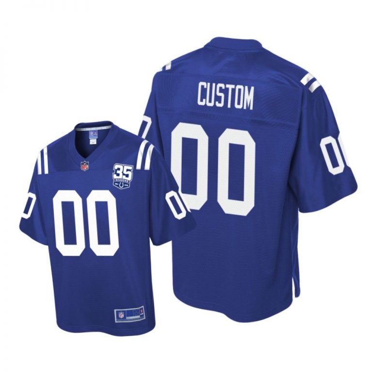 Youth Indianapolis Colts # Royal Custom Pro Line Jersey