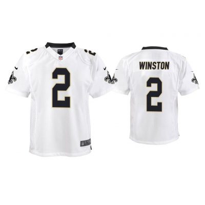 Youth Jameis Winston New Orleans Saints White Game Jersey