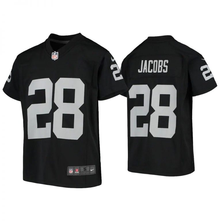 Youth Josh Jacobs Las Vegas Raiders Black Game Jersey