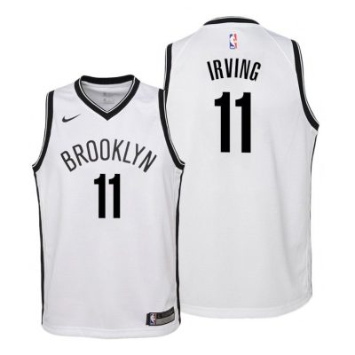 Youth Kyrie Irving #11 Nets 2019-20 Association White Jersey