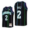 Youth LaMelo Ball Charlotte Hornets Jersey #2 Reload Black Throwback