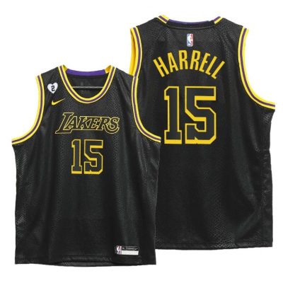 Youth Lakers Montrezl Harrell #15 Mamba Inspired City 2020-21 Black Jersey -