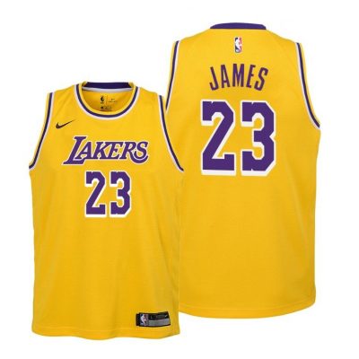 Youth Lebron James Los Angeles Lakers #23 Youth Icon Jersey