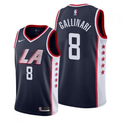 Youth Los Angeles Clippers 2018-19 Danilo Gallinari #8 City Edition Navy Jersey