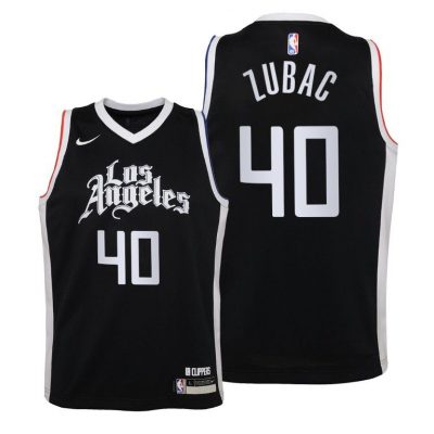 Youth Los Angeles Clippers Ivica Zubac 2020-21 City Black Jersey