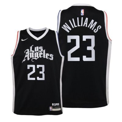 Youth Los Angeles Clippers Lou Williams 2020-21 City Black Jersey