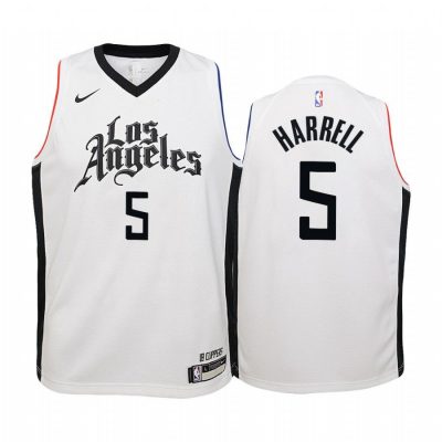 Youth Los Angeles Clippers Montrezl Harrell #5 City White Jersey