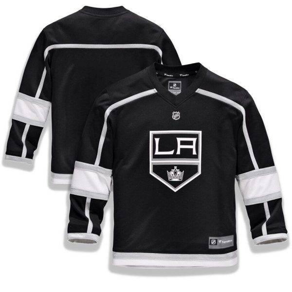 Youth Los Angeles Kings Black Home Replica Blank Jersey