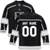 Youth Los Angeles Kings Black Home Replica Custom Jersey