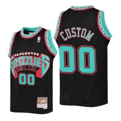 Youth Memphis Grizzlies Custom Kids Reload Black Jersey