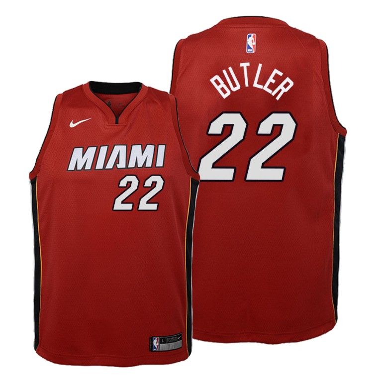 Youth Miami Heat Jimmy Butler #22 Statement Red Jersey