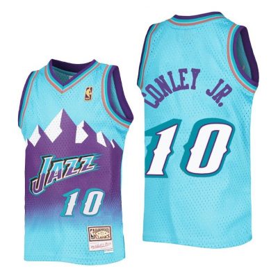 Youth Mike Conley Jr. Utah Jazz Jersey #10 Reload Blue Throwback