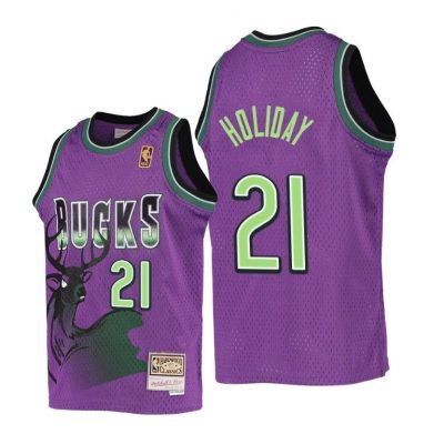 Youth Milwaukee Bucks Jrue Holiday Kids Reload Purple Jersey