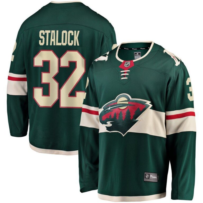 Youth Minnesota Wild Alex Stalock Green Breakaway Player Jersey