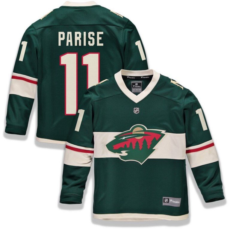 Youth Minnesota Wild Zach Parise Green Replica Player Jersey