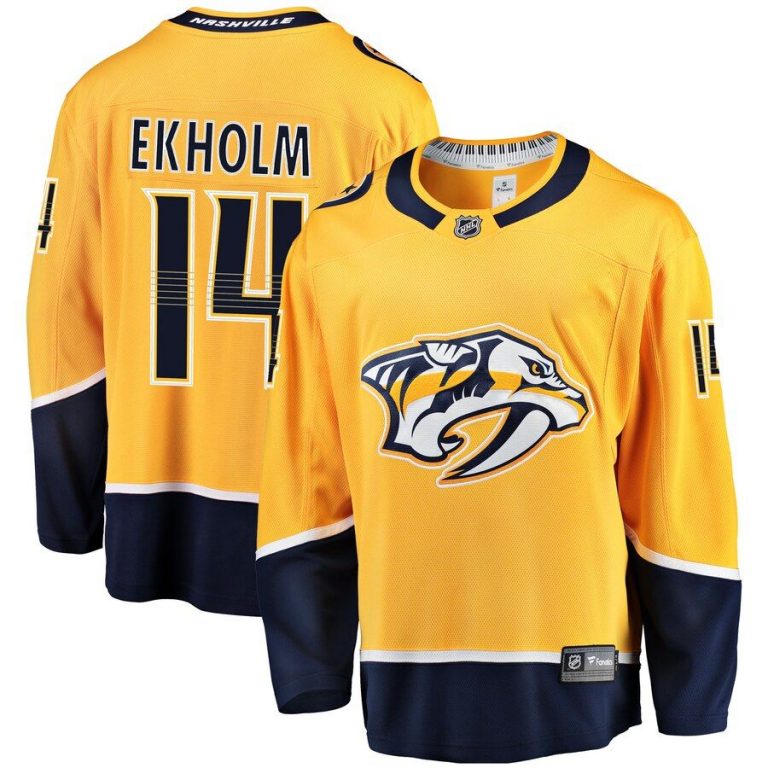 Youth Nashville Predators Mattias Ekholm Gold Breakaway Player Jersey