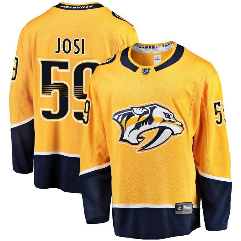 Youth Nashville Predators Roman Josi Gold Breakaway Player Jersey