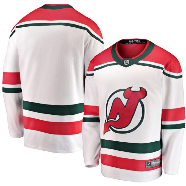 Youth New Jersey Devils White Alternate Breakaway Jersey