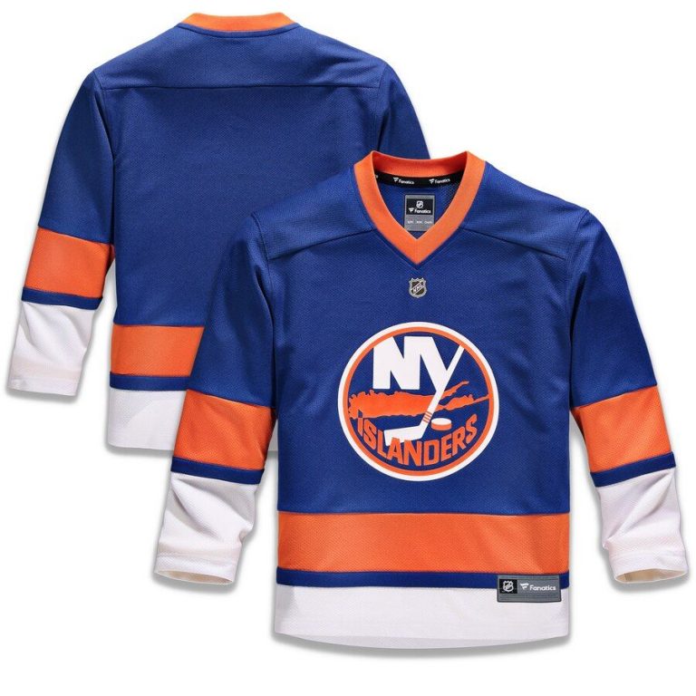 Youth New York Islanders Blue Home Replica Blank Jersey