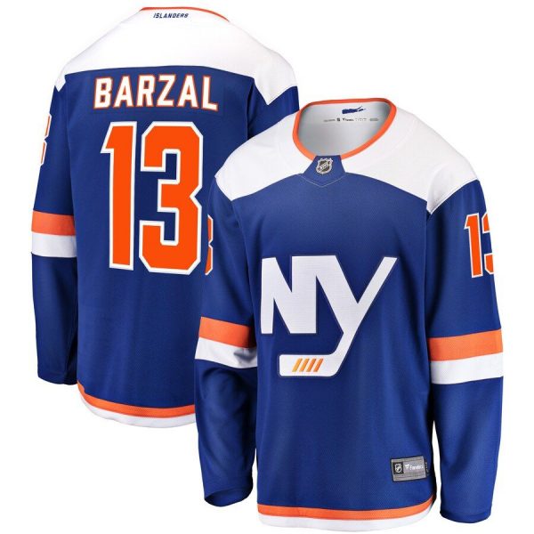 Youth New York Islanders Mathew Barzal Blue Alternate Breakaway Jersey