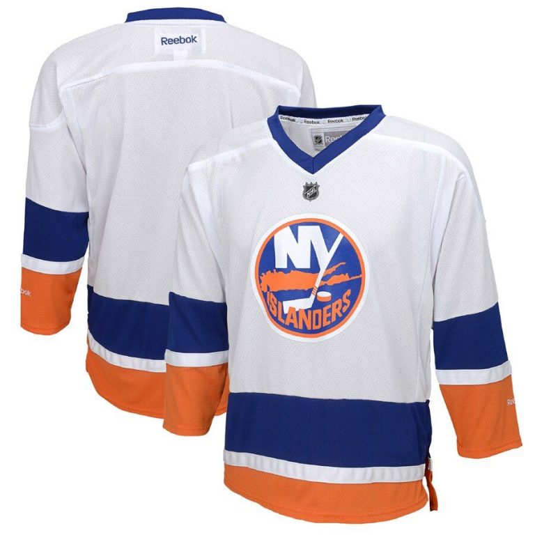 Youth New York Islanders White Replica Away Jersey