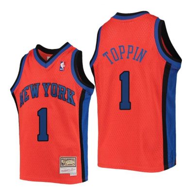 Youth New York Knicks Obi Toppin Kids Reload Orange Jersey