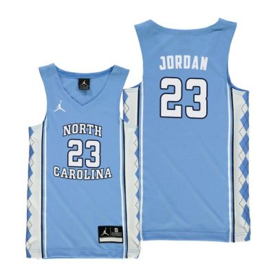 Youth North Carolina Tar Heels Michael Jordan Light Blue New Silhouette Jersey