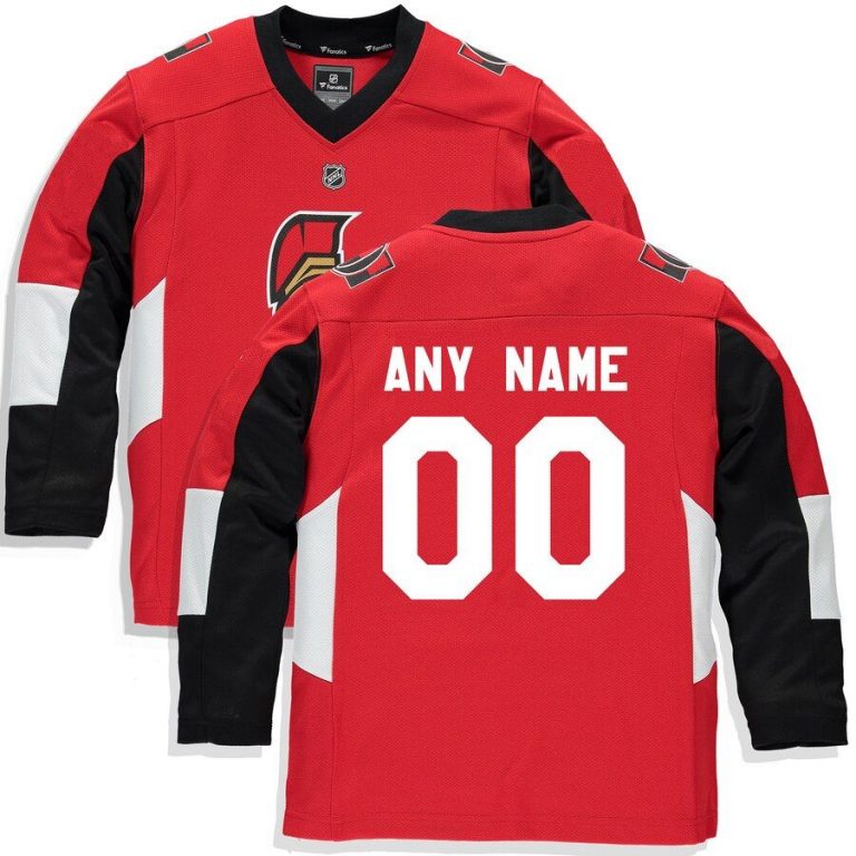 Youth Ottawa Senators Red Home Replica Custom Jersey