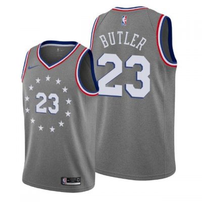 Youth Philadelphia 76ers 2018-19 Jimmy Butler #23 City Edition Gray Jersey