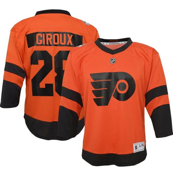 Youth Philadelphia Flyers Claude Giroux Orange 2019 NHL Stadium Series Replica Player Jersey