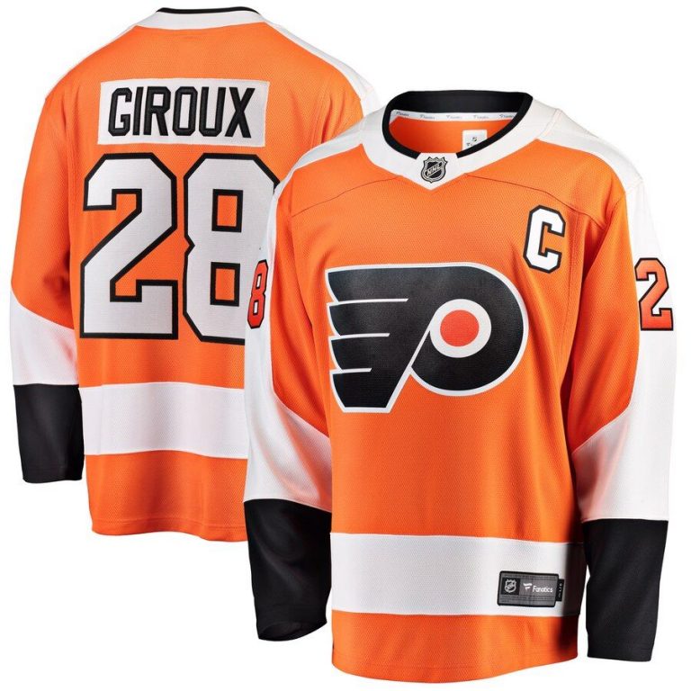 Youth Philadelphia Flyers Claude Giroux Orange Home Breakaway Player Jersey