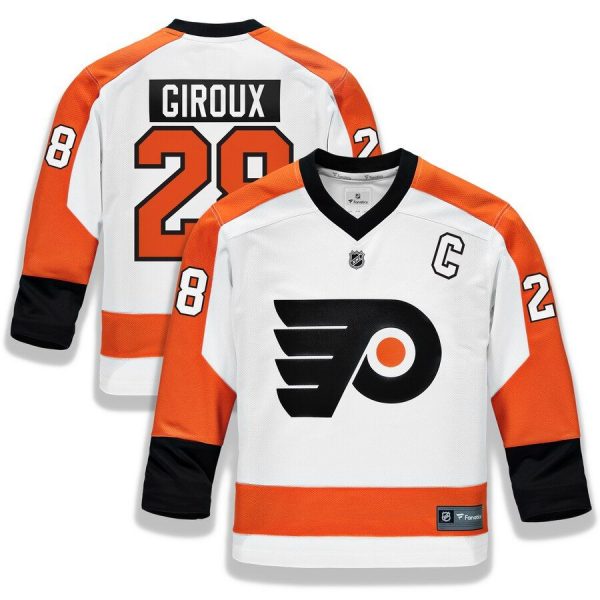 Youth Philadelphia Flyers Claude Giroux White Replica Player Jersey