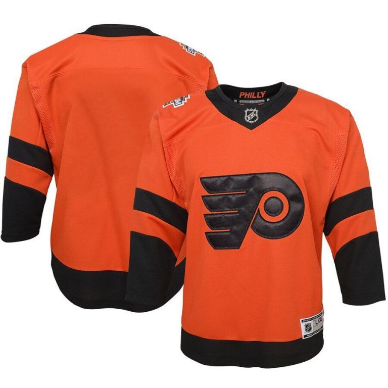 Youth Philadelphia Flyers Orange 2019 NHL Stadium Series Premier Jersey