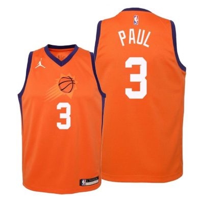 Youth Phoenix Suns Chris Paul Youth 2020-21 Statement Orange Jersey