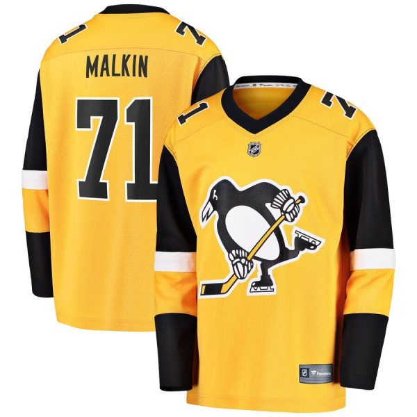 Youth Pittsburgh Penguins Evgeni Malkin Gold Alternate Replica Player Jersey