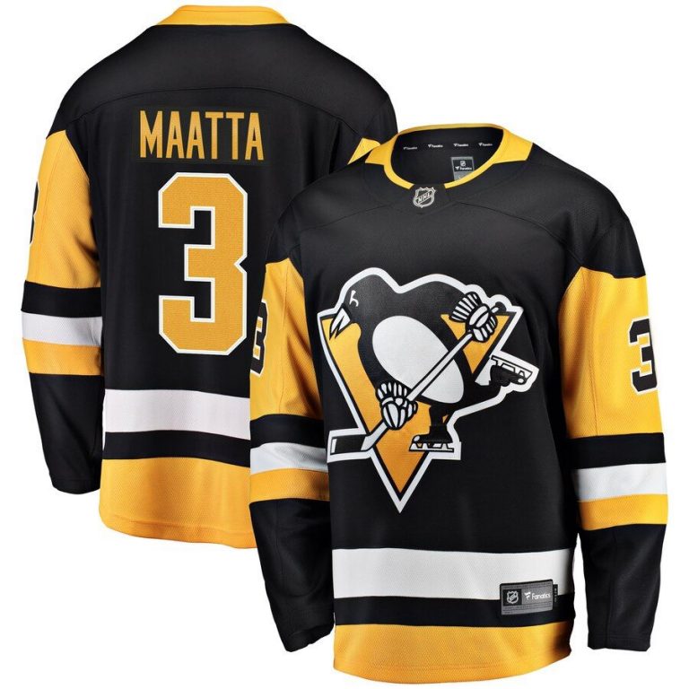 Youth Pittsburgh Penguins Olli Maatta Black Breakaway Player Jersey