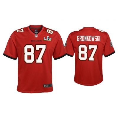 Youth Rob Gronkowski Tampa Bay Buccaneers Super Bowl LV Red Game Jersey
