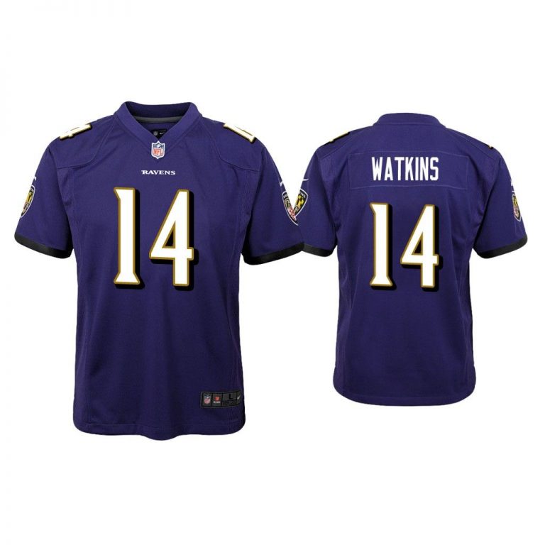 Youth Sammy Watkins Baltimore Ravens Purple Game Jersey