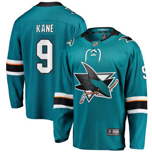 Youth San Jose Sharks Evander Kane Teal Breakaway Player Jersey