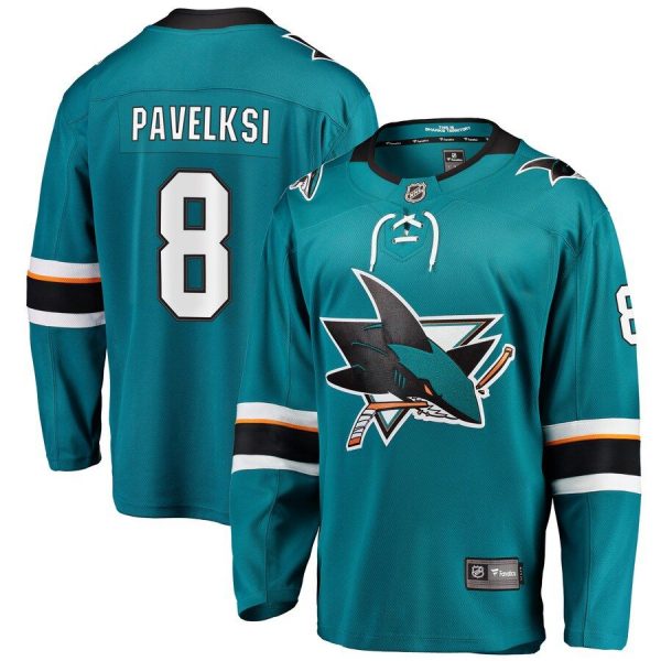 Youth San Jose Sharks Joe Pavelski Teal Breakaway Player Jersey