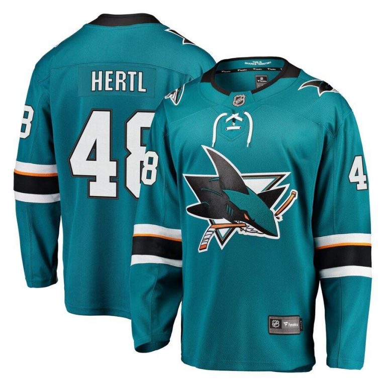 Youth San Jose Sharks Tomas Hertl Teal Breakaway Player Jersey