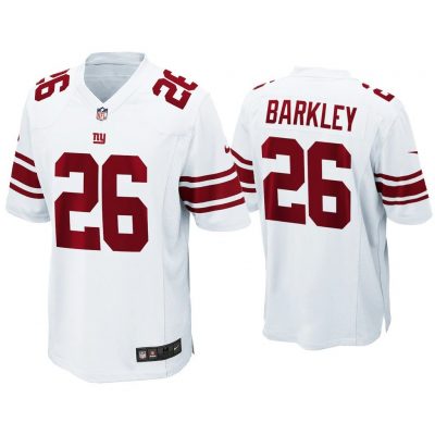 Youth Saquon Barkley New York Giants White Game Jersey