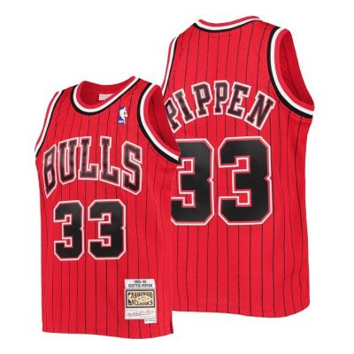 Youth Scottie Pippen Chicago Bulls Jersey #33 Reload Red Throwback