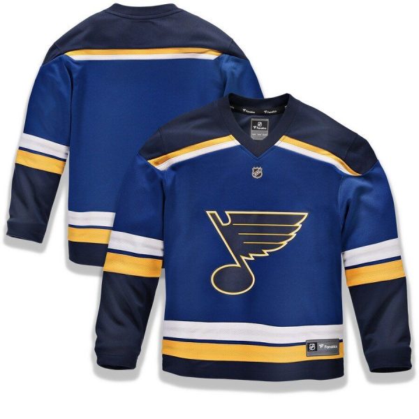 Youth St. Louis Blues Blue Home Replica Blank Jersey