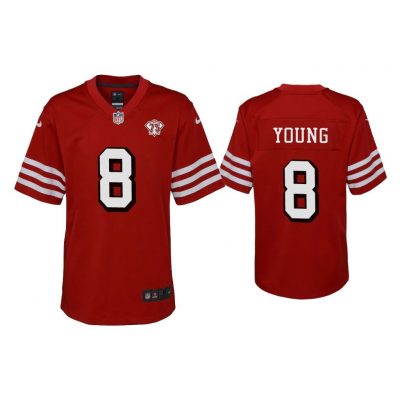 Youth Steve Young San Francisco 49ers Scarlet 75th Anniversary Jersey