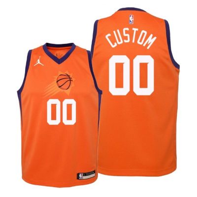 Youth Suns Custom #00 Statement 2020-21 Orange Jersey